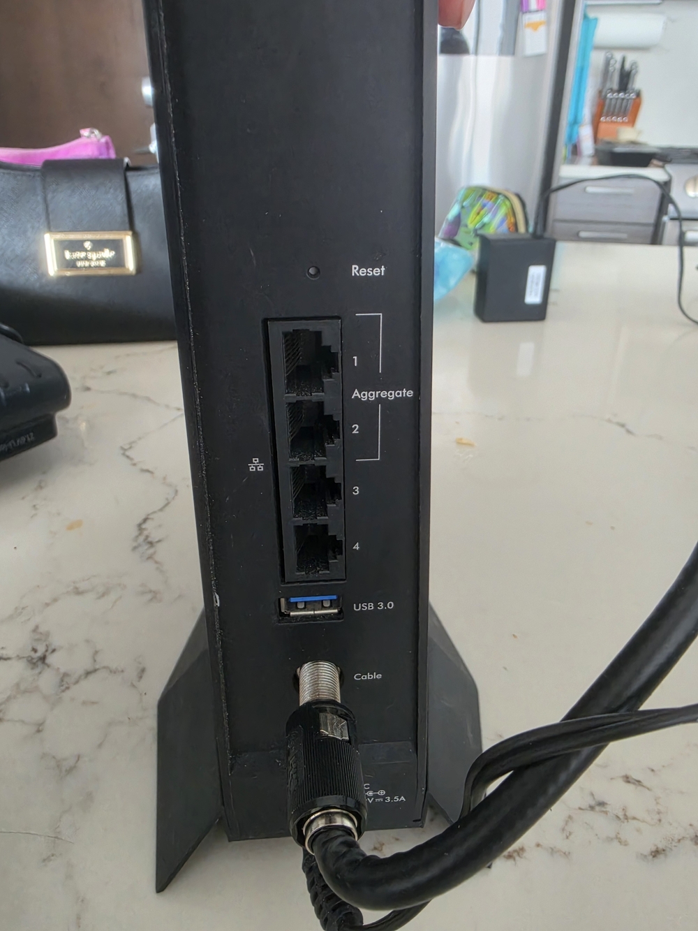 AX2700 CA X30 Cable Modem Router - Black - Picture 3 of 5